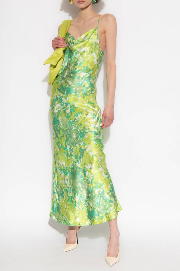 Green ‘FuriaGZ’ satin slip dress Gestuz Vitkac GB